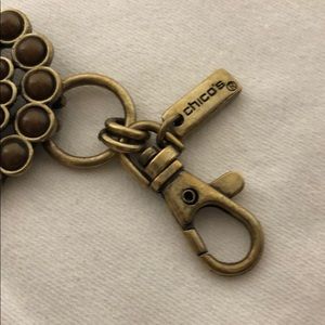 Chico's Accessories - Vintage! Chicos brass and brown flower chain belt Chico's Accessories - Vintage! Chicos brass and brown flower chain belt